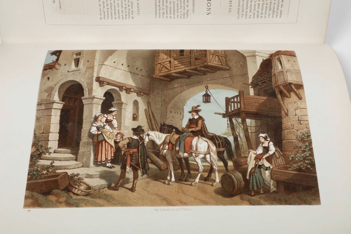 Autori Vari "musée Des Deux-mondes"...paris, Secolo XIX, con Belle Illustrazioni Litografiche a C...
