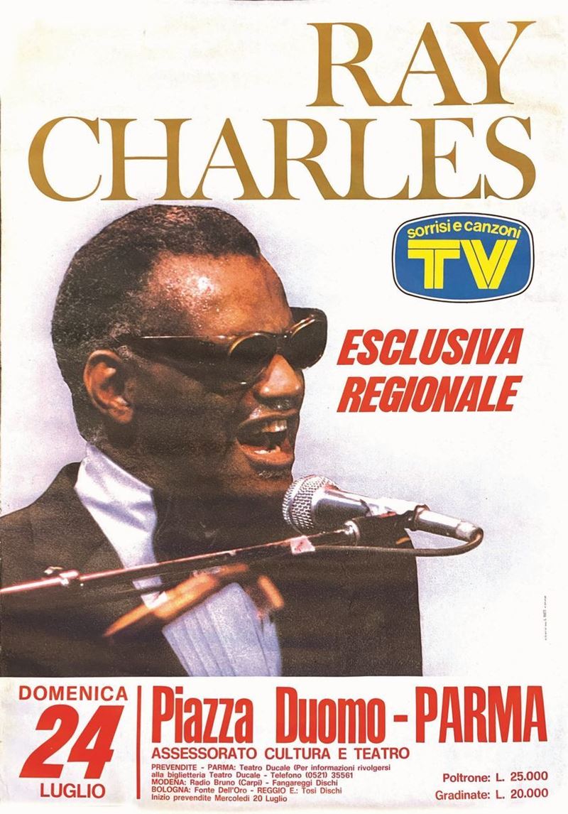 A.Reckziegel : Ray Charles  - Auction Vintage Posters | Timed Auction - Cambi Casa d'Aste