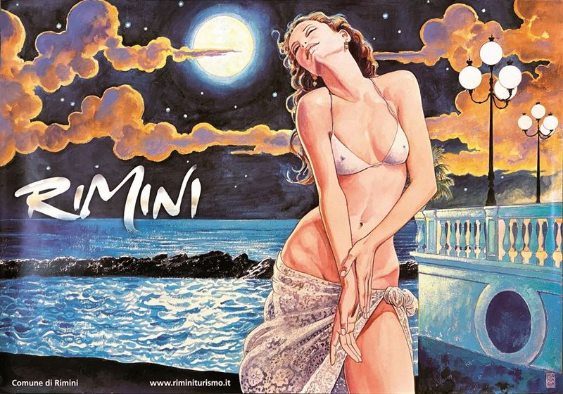 Milo Manara : Rimini  - Auction Vintage Posters | Timed Auction - Cambi Casa d'Aste