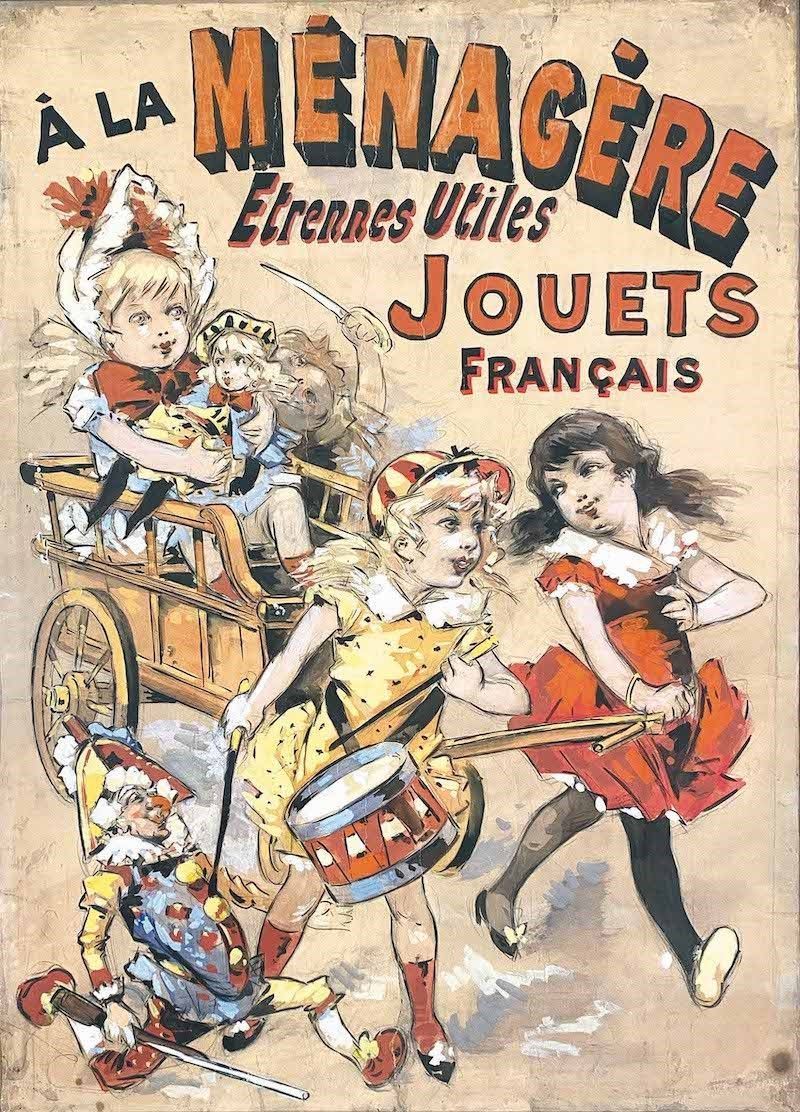 A.Reckziegel : À la Ménagére Jouets Francese  - Auction Vintage Posters - Cambi Casa d'Aste