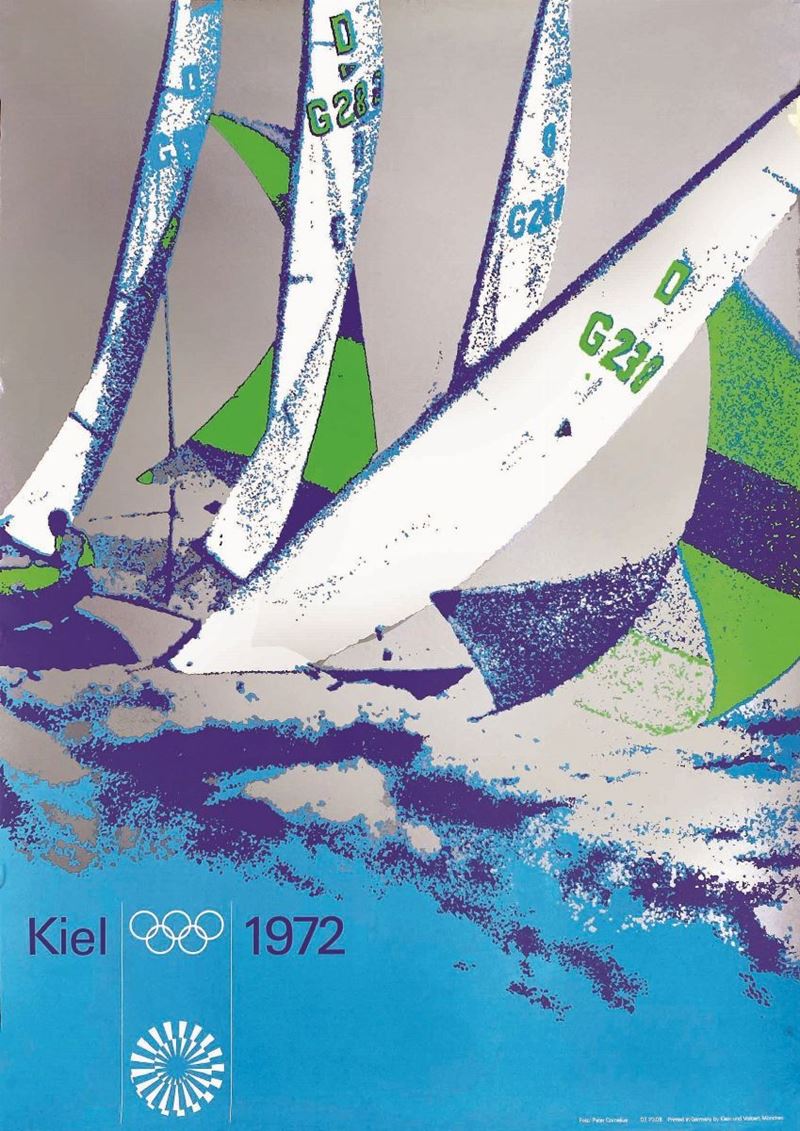 Peter Cornelius : Kiel 1972  - Auction Vintage Posters | Timed Auction - Cambi Casa d'Aste