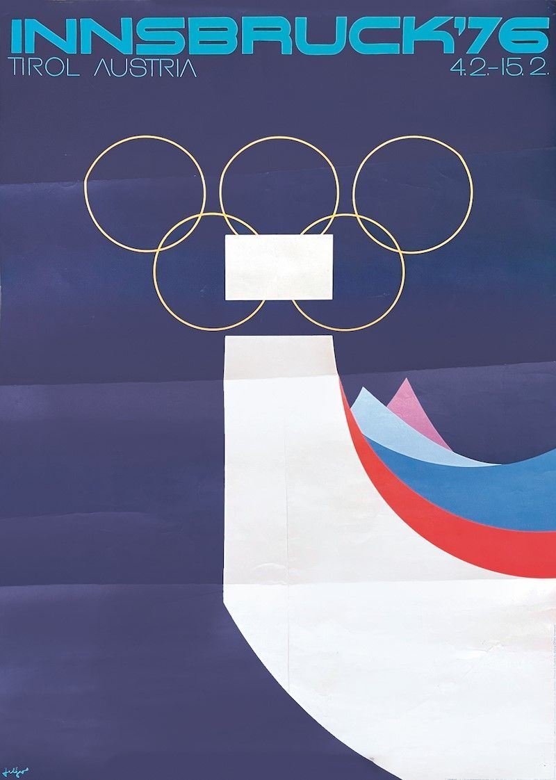 A.Reckziegel : Olimpiadi Innsbruck 76  - Asta Manifesti d'Epoca | Cambi Time - Cambi Casa d'Aste