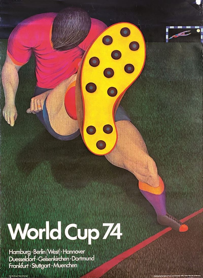 A.Reckziegel : World Cup 74  - Auction Vintage Posters | Timed Auction - Cambi Casa d'Aste