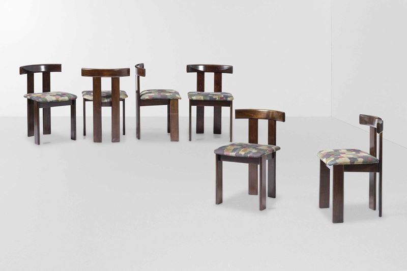 Sei sedie in legno  - Asta Design - Cambi Casa d'Aste