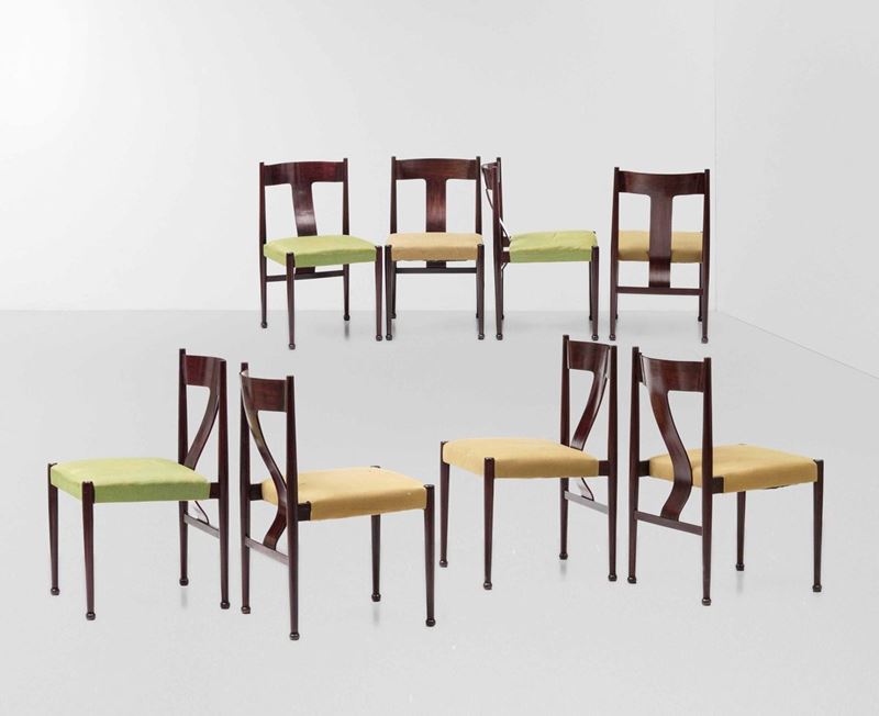 Set di otto sedie  - Asta Design - Cambi Casa d'Aste
