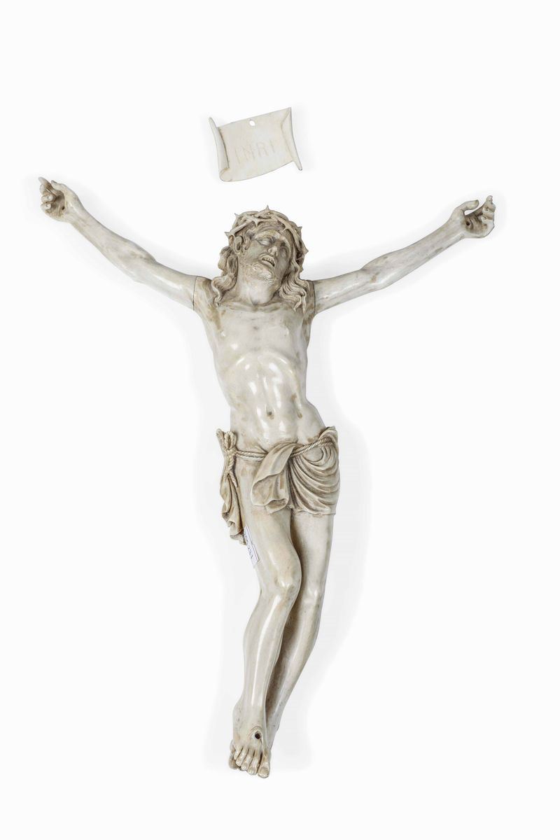 Corpus Christi. Avorio. Scultore barocco italiano del XVIII secolo  - Auction Sculpture and Works of Art - Cambi Casa d'Aste