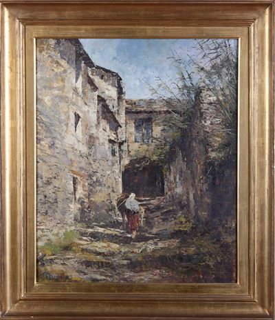 Contadina con Asinello