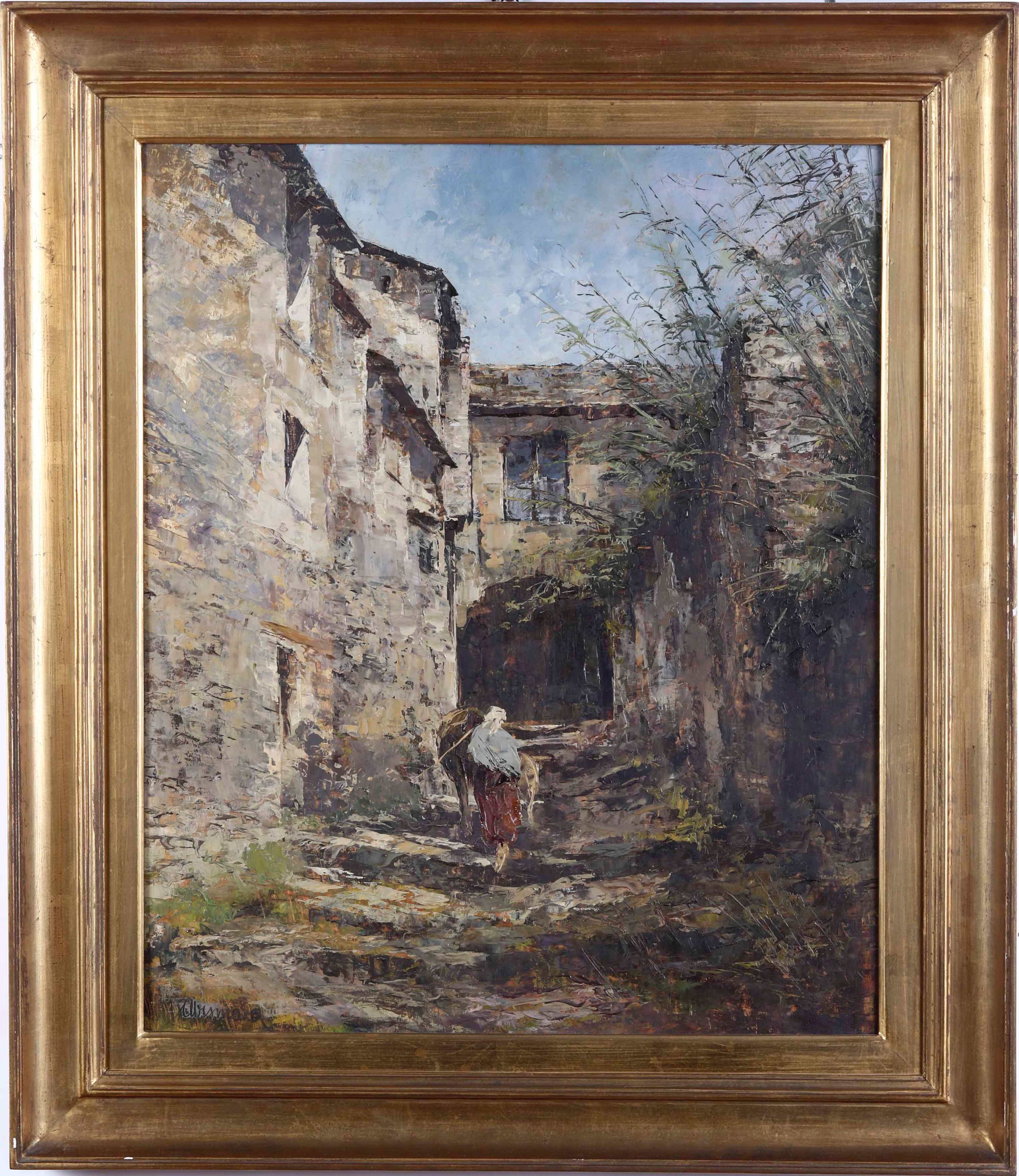 Ambrogio Vismara - Contadina con Asinello