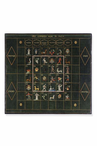 Gioco del "biribissi". Napoli XVIII-XIX Secolo