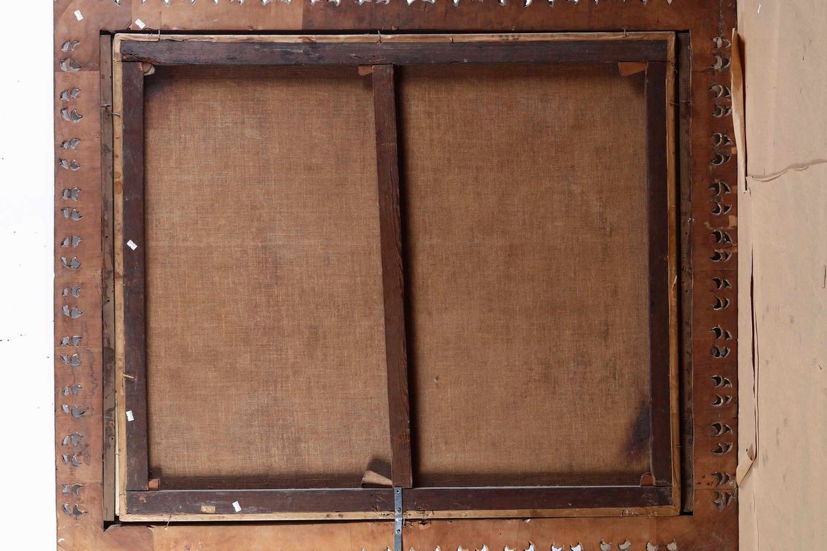 Scuola Olandese del XVII Secolo Veduta di Porto con Imbarcazioni e Figure