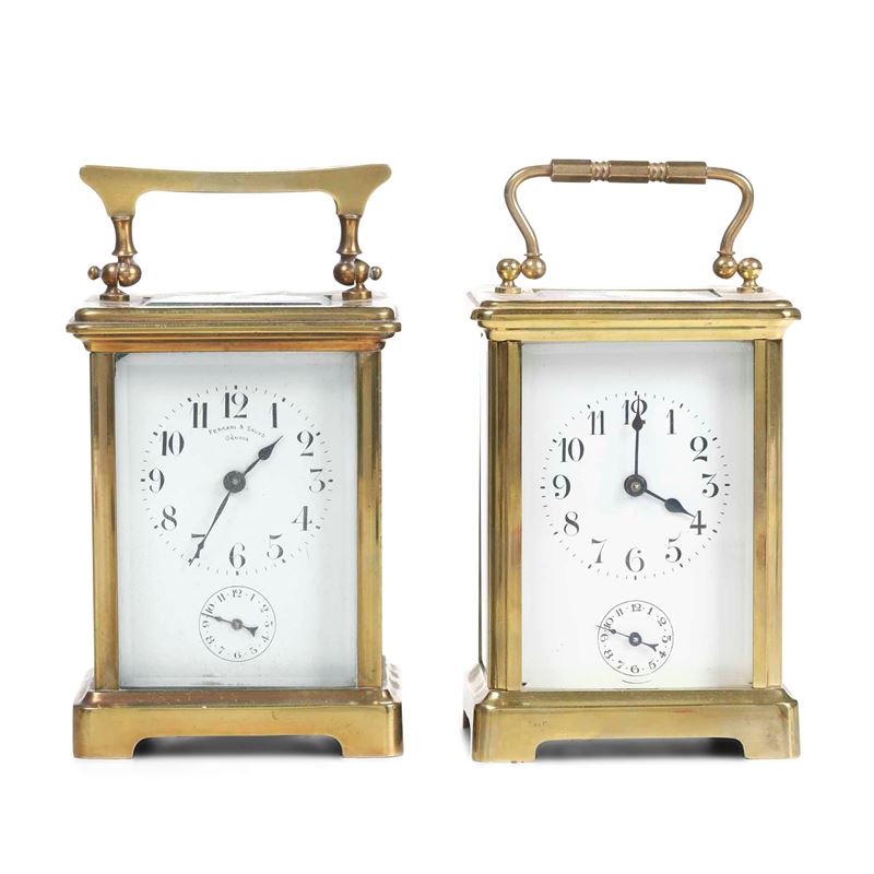 Due officielle in ottone  - Auction Pendulum and clocks - Cambi Casa d'Aste