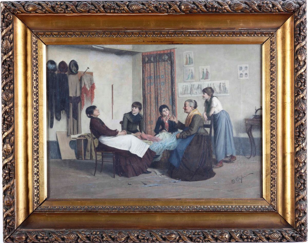 Orfeo Orfei - Scena di Interno con Figure
