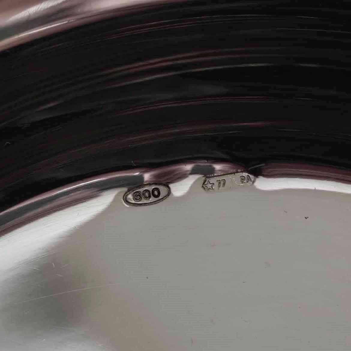 Quattro Vassoietti in Argento. Argenteria Italiana del XX Secolo, Vari Argentieri