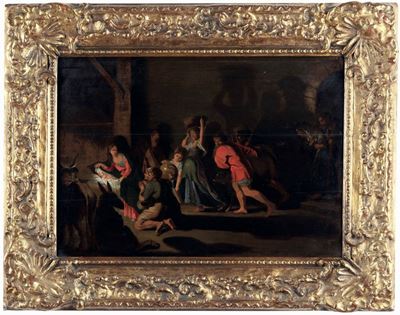 Scuola del XVII Secolo Adorazione dei Pastori