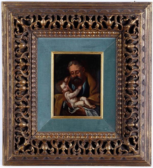 Scuola del XVIII secolo San Giuseppe con il Bambino
