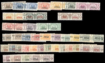 Somalia, Pacchi Postali 1923-1937, serie completa