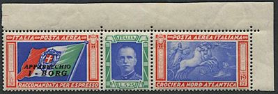 1933, Regno D’italia, Posta Aerea.
