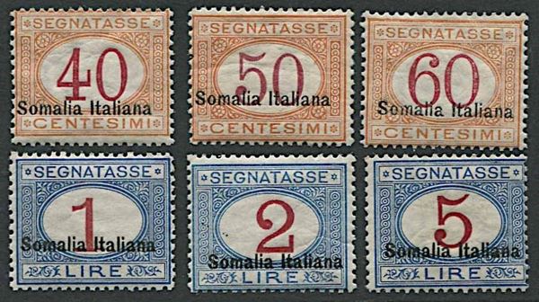 1920, Somalia, Segnatasse.