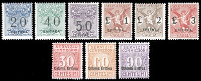 Servizio Commissioni, SEGNATASSE VAGLIA 1916/1924, serie completa