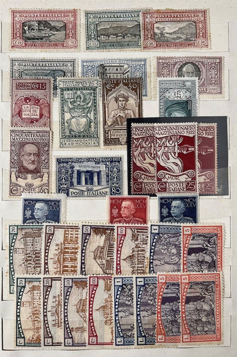 1862/1934, Regno D’italia, Classificatore con Serie ed Emissioni del Periodo.
