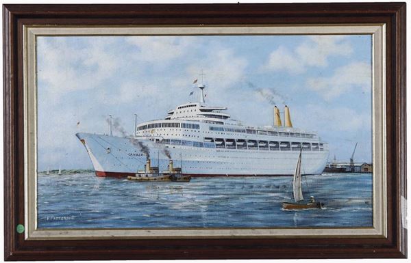 Anonimo del XX secolo Ritratto della nave "Canberra"