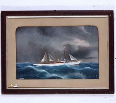 Ritratto dello Steam Yacht "latona"