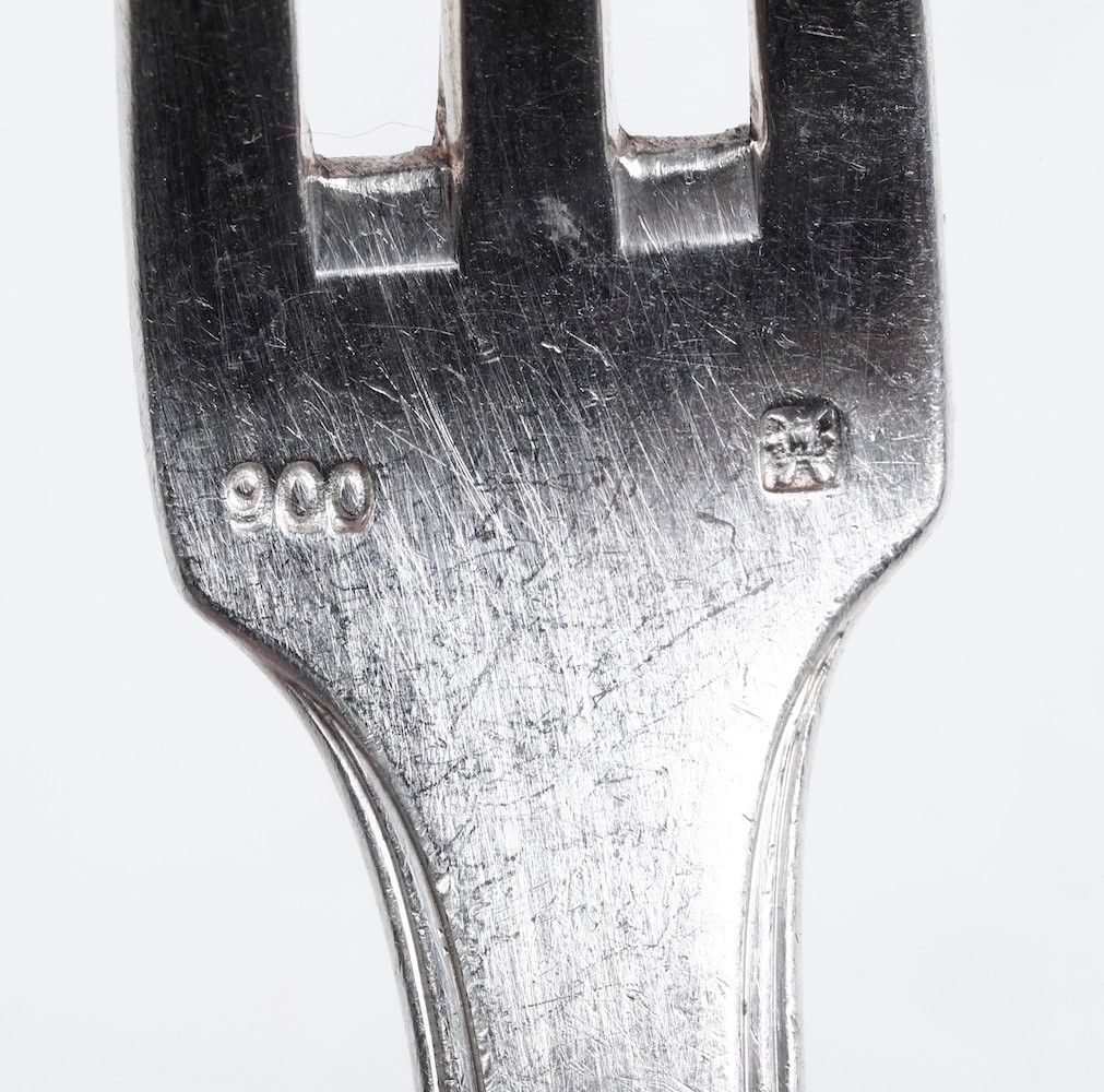 Servizio di Posate in Argento 900 (incompleto), XX Secolo