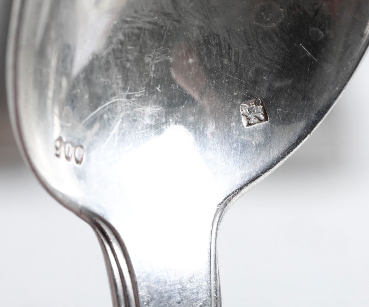 Servizio di Posate in Argento 900 (incompleto), XX Secolo