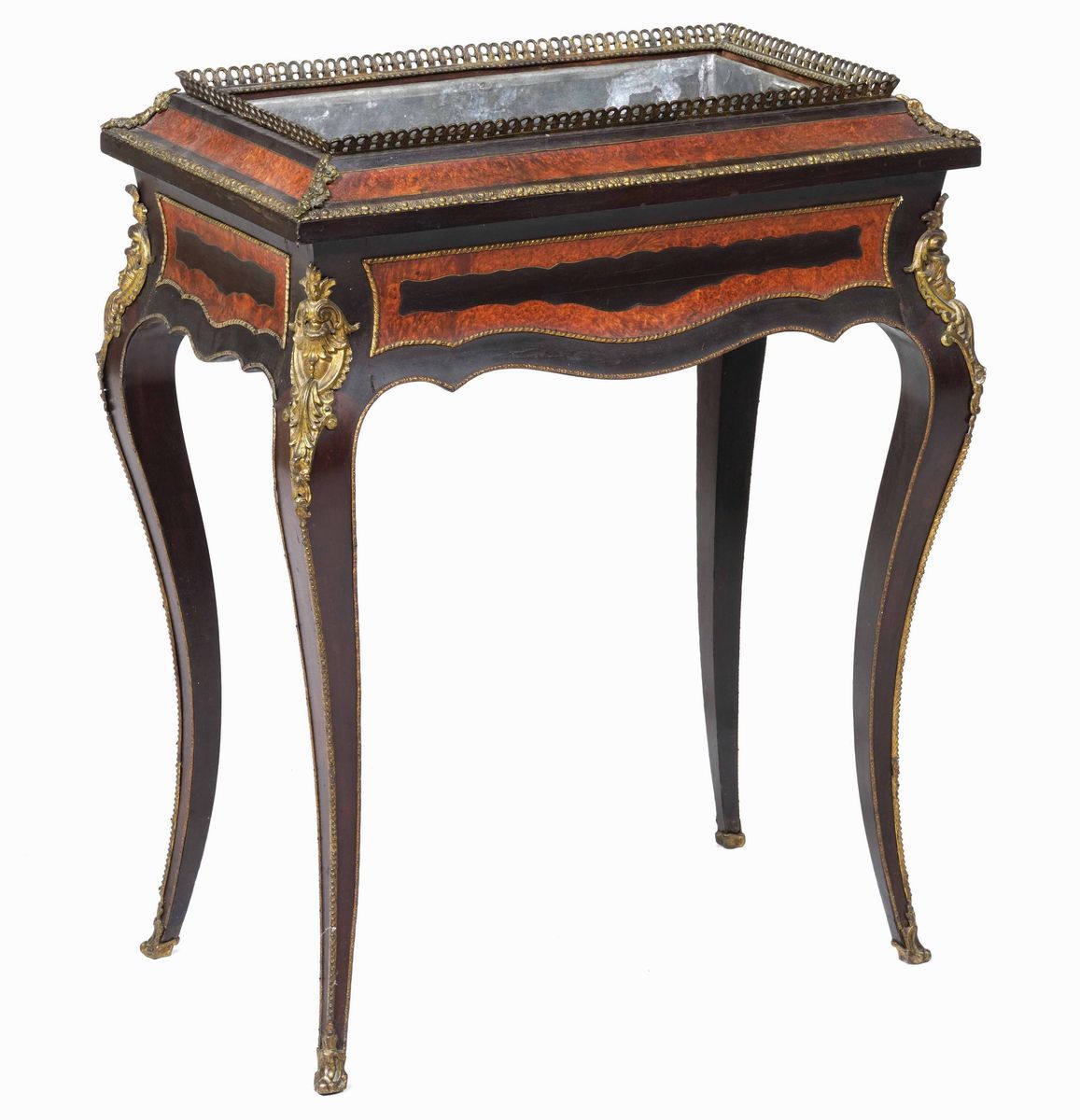 Tavolino Fioriera con Piano Ribaltabile, XIX-XX Secolo