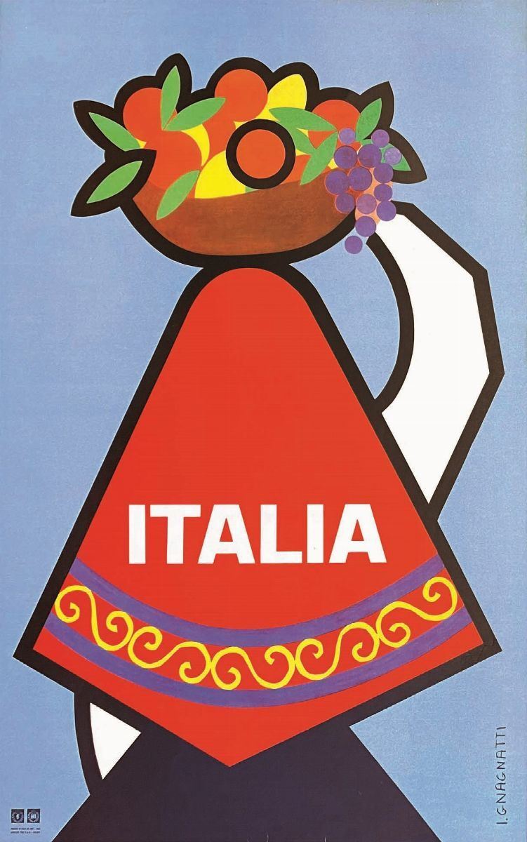 I. Gnagnatti : Italia  - Auction Vintage Posters | Timed Auction - Cambi Casa d'Aste