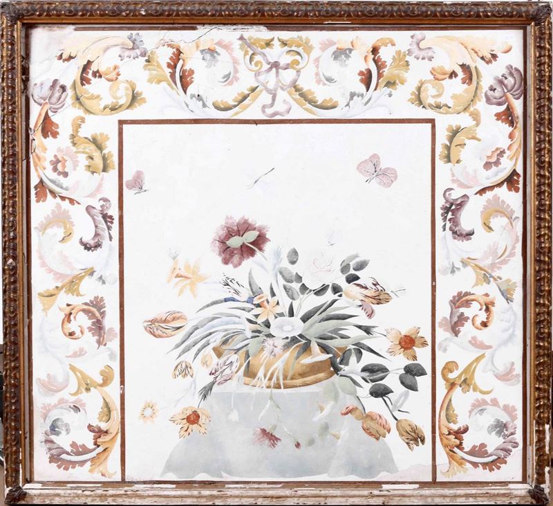 Pannello in scagliola. Manifattura italiana del XVIII-XIX secolo  - Asta Antiquariato Luglio | Cambi Time - Cambi Casa d'Aste