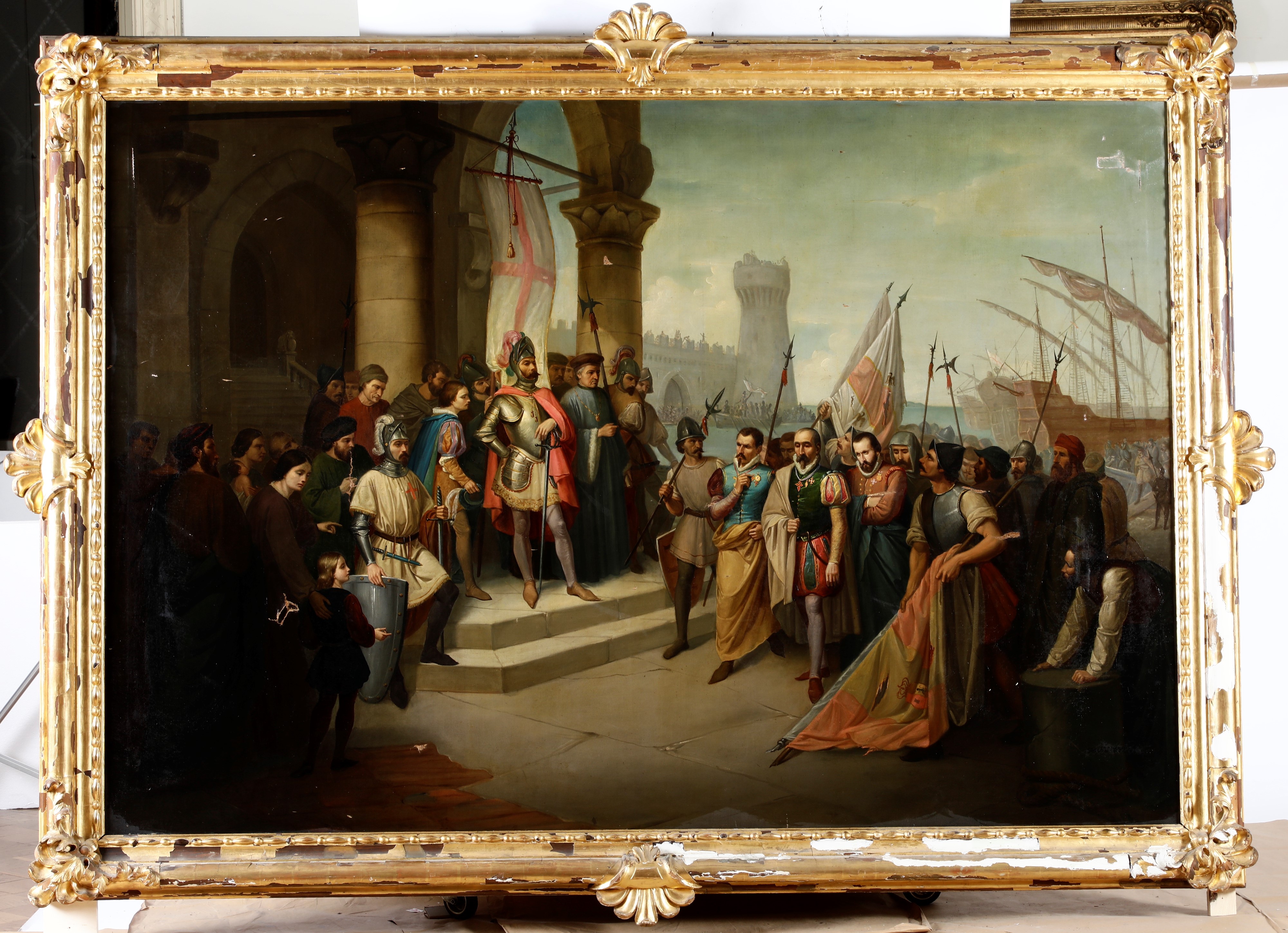 Luigi Sacco - Arrivo a Genova dei Prigionieri di Ponza
