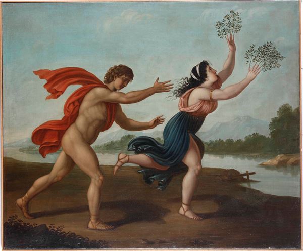 Anonimo imitatore neoclassico Apollo e Dafne