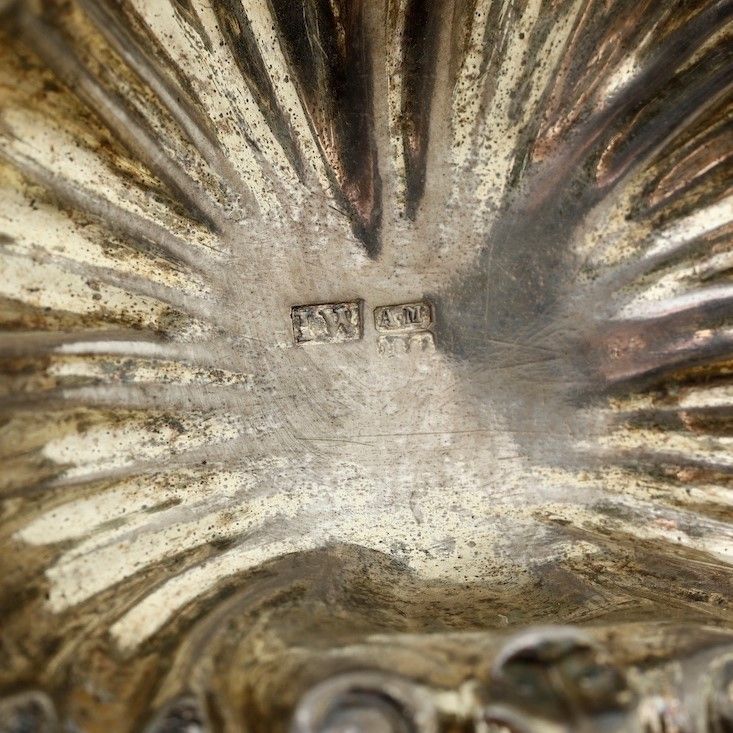 Saliera. Argento Fuso, Sbalzato, Cesellato e Dorato. Mosca 18 (61?). Assaggiatore A. Mitin. Argen...