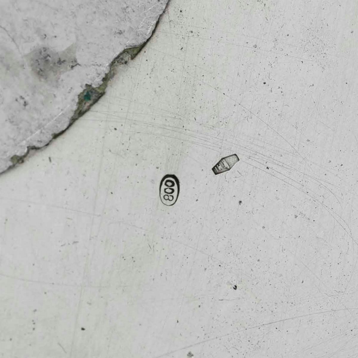 Servizio da Tè e Caffè in Argento. Argenteria Milanese del XX Secolo. Marchio con Fascio Littorio...