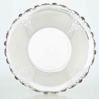 Centrotavola in Argento. Argenteria Italiana del XX Secolo. Marchio con Fascio Littorio in Uso da...