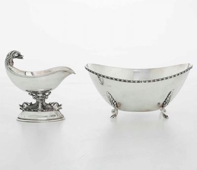 Due Vaschette in Argento. Argenteria Milanese del XX Secolo, Argentieri Differenti