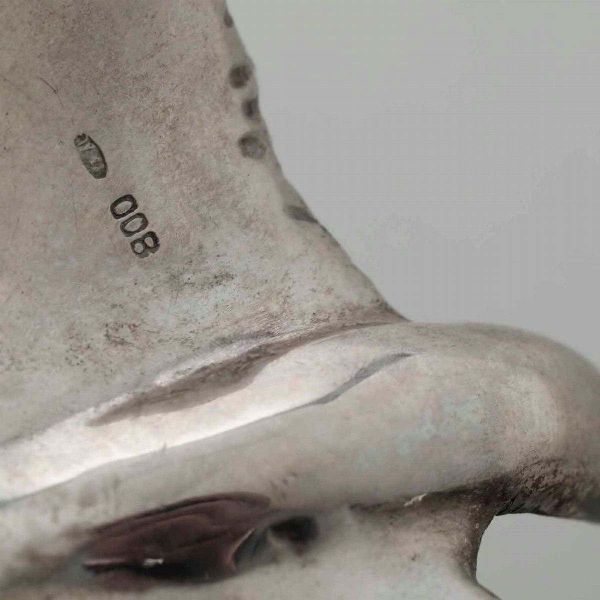 Tre Ciotole a Foglia in Argento. Argenteria Italiana del XX Secolo. Argentieri Differenti