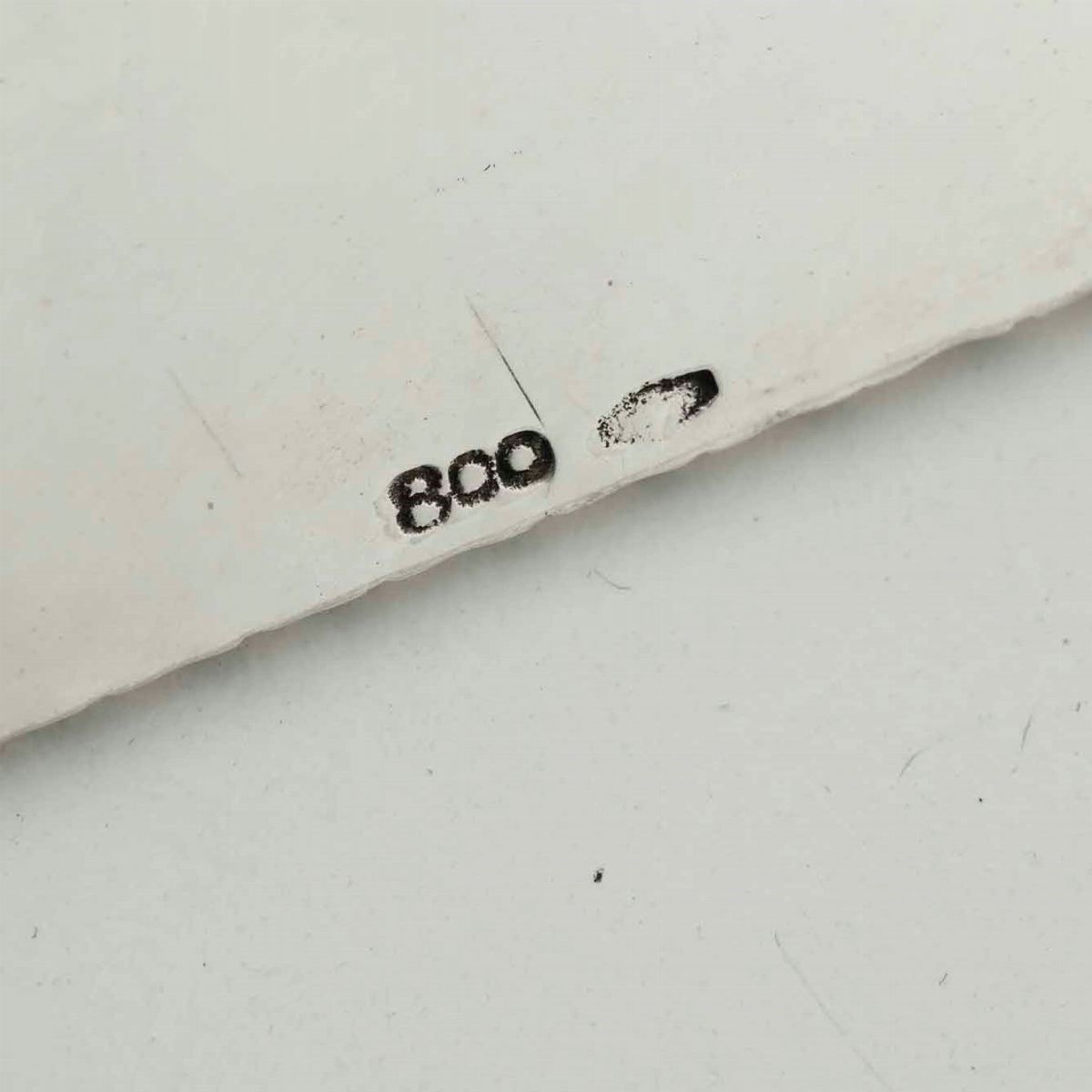 Antipastiera in Argento e Vetro Molato. Argenteria Italiana del XX-XXI Secolo