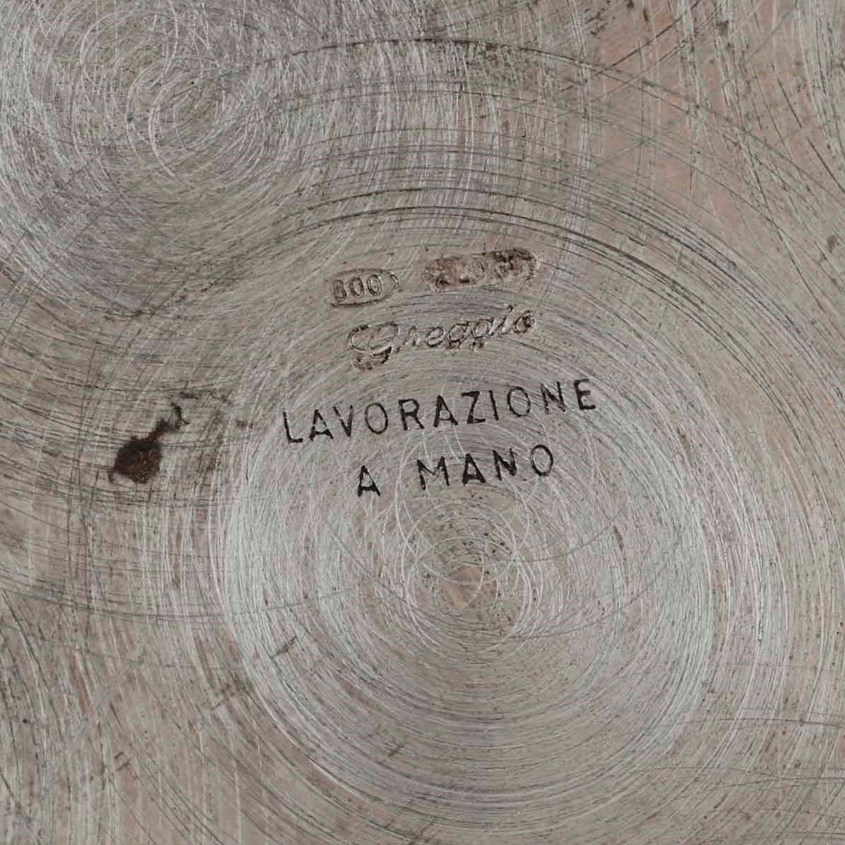 Brocca in Argento. Argenteria Veneta del XX Secolo. Argentiere Rino Greggio, Padova