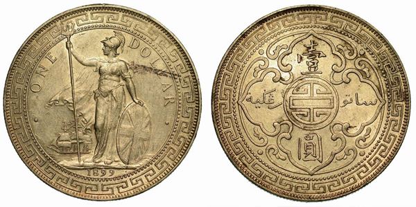 REGNO UNITO. VICTORIA, 1837-1901. Trade Dollar 1899.