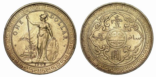 REGNO UNITO. EDWARD VII, 1901-1910. Trade Dollar 1902.