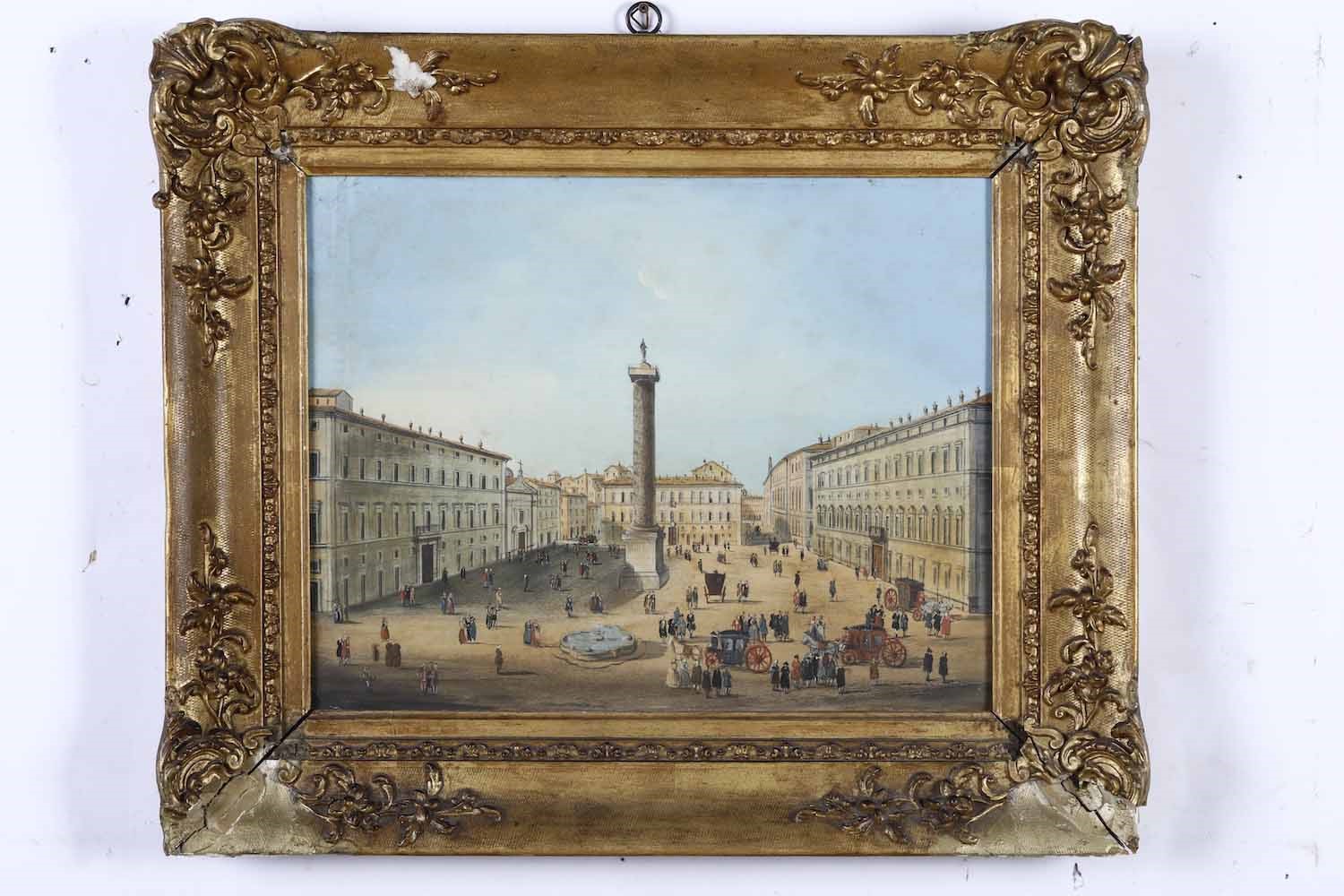 Scuola del XIX Secolo Vedute di Roma