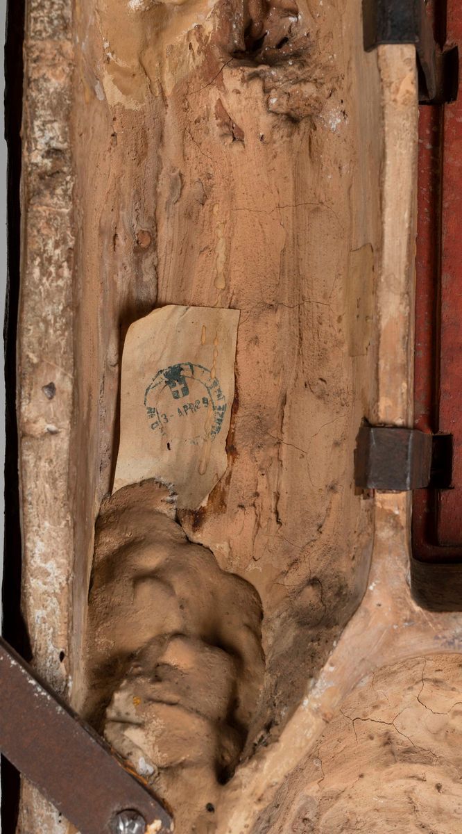 Ciborio Architettonico con Angeli Adoranti. Terracotta Invetriata Policroma. Giovanni della Robbi...
