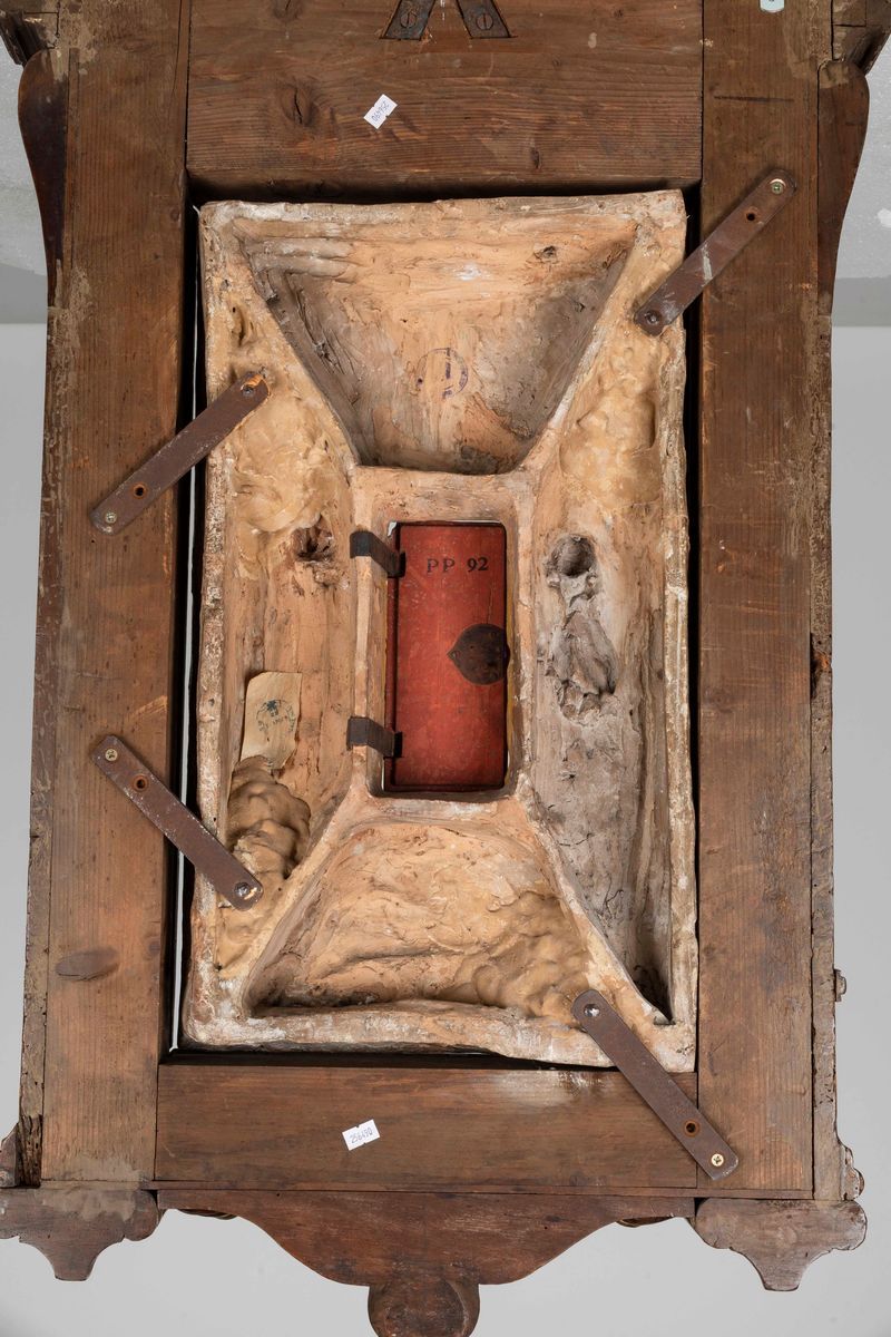 Ciborio Architettonico con Angeli Adoranti. Terracotta Invetriata Policroma. Giovanni della Robbi...