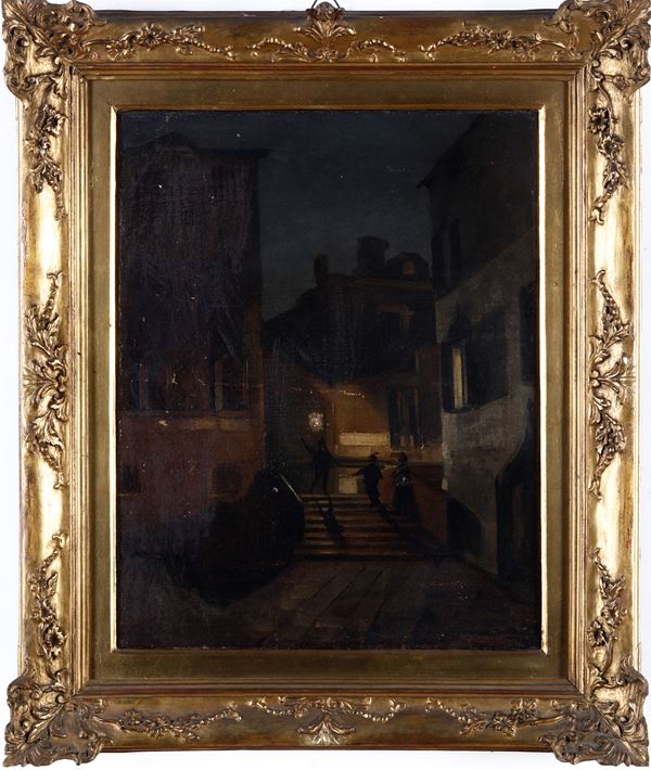 Scuola del XIX secolo Notturno