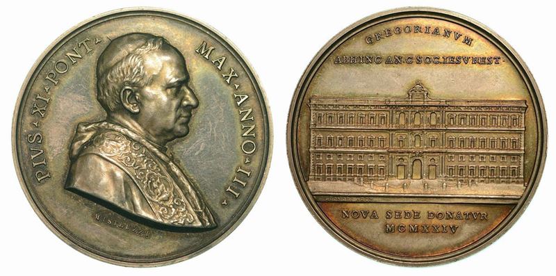VATICANO. PIO XI, 1922-1939. Medaglia annuale A. III.  - Auction Numismatics - Cambi Casa d'Aste