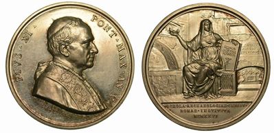 Vaticano. Pio XI, 1922-1939. Medaglia Annuale A. V.