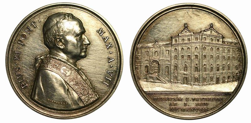 VATICANO. PIO XI, 1922-1939. Medaglia annuale A. VII.  - Auction Numismatics - Cambi Casa d'Aste
