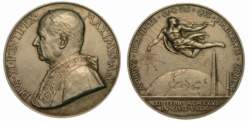 VATICANO. PIO XI, 1922-1939. Medaglia annuale A. X.  - Auction Numismatics - Cambi Casa d'Aste